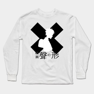 A silent Voice Design B&W Long Sleeve T-Shirt